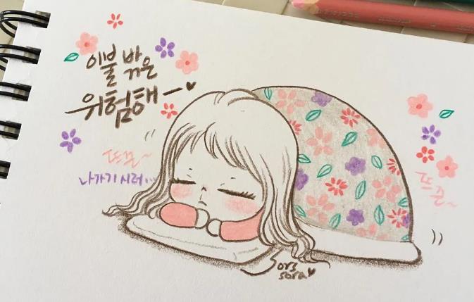 美女插畫師的Q版彩鉛畫，治愈系畫風(fēng)讓10萬人愛上手繪