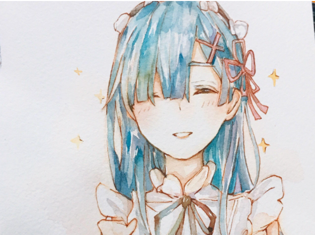 新手怎樣畫的水彩畫？固體水彩怎么用？