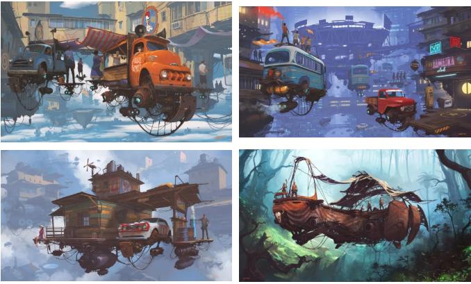 國際插畫課程 | 復古與未來科技的碰撞，阿根廷概念插畫師筆觸下的蒸汽朋克