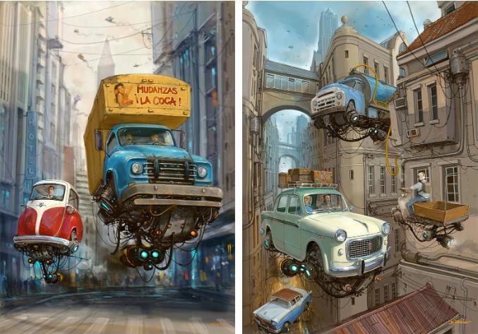 國際插畫課程 | 復古與未來科技的碰撞，阿根廷概念插畫師筆觸下的蒸汽朋克