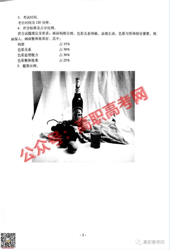 技能證書 | 美術(shù)高職高考詳解，附2021年高職高考《美術(shù)基礎(chǔ)》考試說(shuō)明及樣題